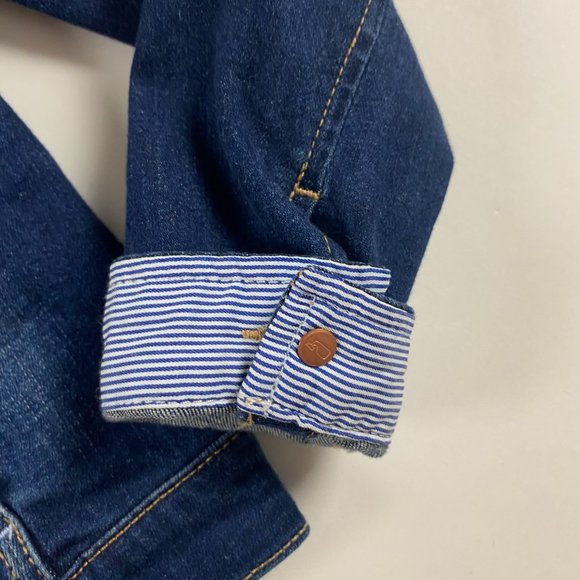 Vineyard Vines Denim Jean Jacket Girls Small Size 7-8 - Picture 3 of 9